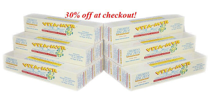 12 Pack Vita-Myr 5.4 oz Vita-Myr Children's Toothpaste w/ Orange Flavor