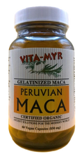 Vita-Myr Gelatinized Certified Organic Maca - Your Natural Energy Booster in a 3-Pack 60 Caps 3 pack