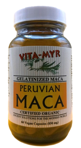 Vita-Myr Gelatinized Certified Organic Maca Capsules (60ct)