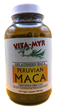 Vita-Myr Gelatinized Certified Organic Maca - Your Natural Energy Booster in a 3-Pack 120 caps