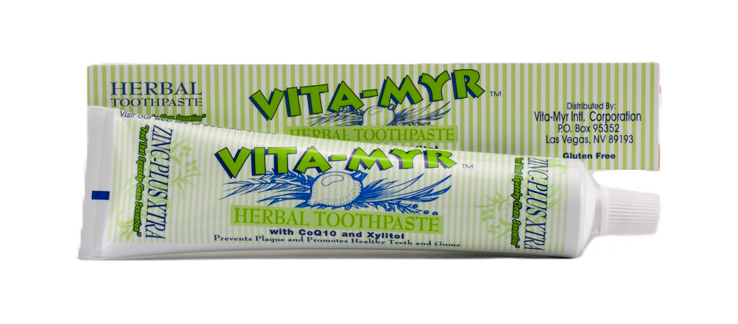 Vita-Myr Zinc+ Toothpaste,(5.4 Ounce Each), Sugar-Free, Fluoride-Free Made in USA.