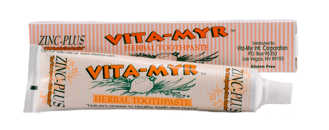 Elevate Your Dental Routine with 4 oz. Vita-Myr Oral Care Zinc+ Toothpaste - Made in USA