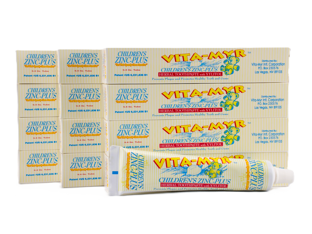12 Pack Vita-Myr 5.4 oz Vita-Myr Children's Toothpaste w/ Orange Flavor