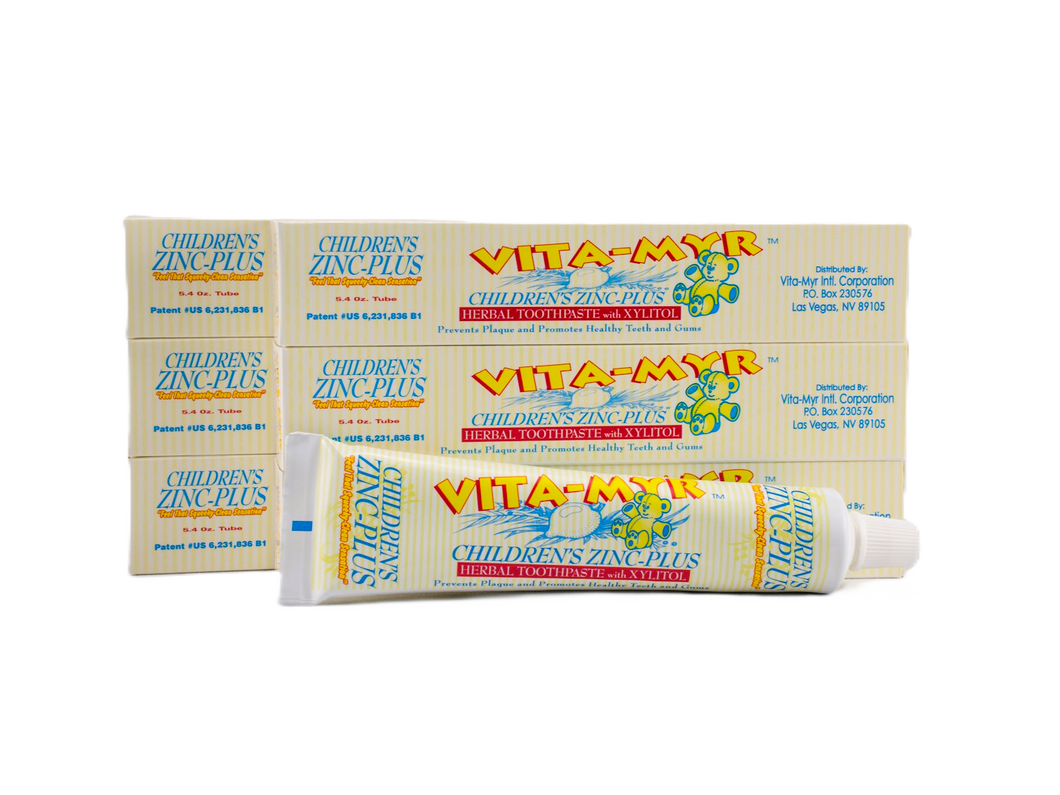 Vita-Myr Pack of 6 Children's Orange Flavored Toothpaste- (5.4 Ounce Each) for Happy Smiles