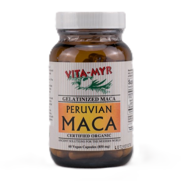 Vita-Myr Gelatinized Certified Organic Maca Capsules (60ct)