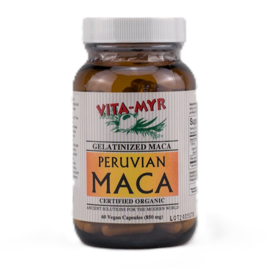 Vita-Myr Gelatinized Certified Organic Maca Capsules (60ct)