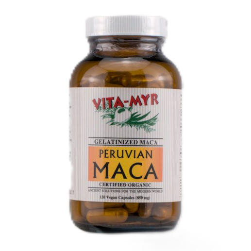 Vita-Myr Gelatinized Certified Organic Maca Capsules (120ct)