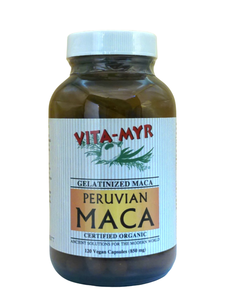 Vita-Myr Gelatinized Certified Organic Maca Capsules (120ct)