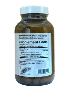 Vita-Myr Gelatinized Certified Organic Maca Capsules (120ct)