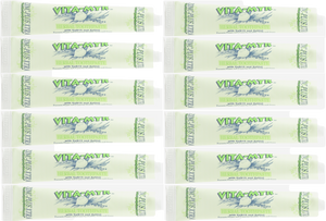 Vita-Myr 12 Pack Travel Size Zinc-Plus XTRA Toothpaste On-The-Go Dental Care Bundle -