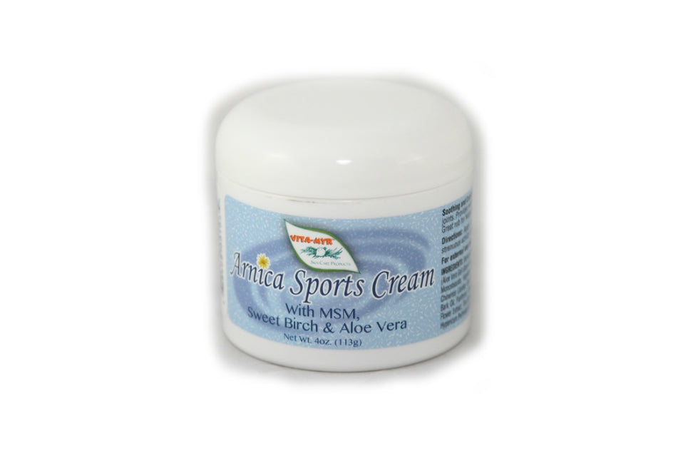 VITA-MYR Arnica Sports Cream – 4 oz (Muscle & Joint Relief for Active Bodies)